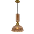 Piega 1 wisząca duża Bursztynowa LP-939/1P amber Light Prestige