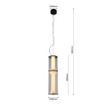 Lampa wisząca Aeris 2 transparentna LED CCT LP-2137/2P TR Light Prestige