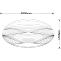 Plafon Moluna 33 cm biały LED 4000K LP-9623/1C-33 WH Light Prestige
