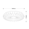 Plafon Zivora 33 cm biały LED 4000K LP-4890/1C-33 WH Light Prestige
