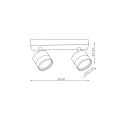 Spot Kendal 2 transparetny / czarny GX53 LP-6331/2WS TR/BK Light Prestige