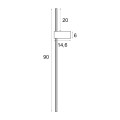 Kinkiet SPIRIT metaliczny W0416 Maxlight