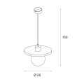 Lampa wisząca LANDO naturalny P0650 Maxlight