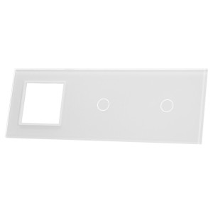 Potrójny panel szklany z miejscem włącznika dotykowego LIVOLO 7011G-61