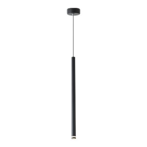 Lampa wisząca 1x czarna rurka tuba 50cm regulowana wysokość
