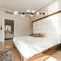 Lampa wisząca 120cm czarna szklane mleczne kule 8x E27