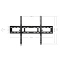 Uchwyt do TV LCD ścienny nieruchomy 32-95 cali max. 60kg 