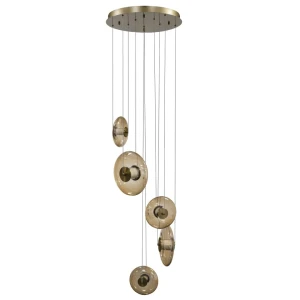 Lampa wisząca ANDORA PENDANT 5 3-STEP DIMM AMBER AZ6886 AZzardo