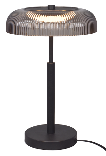 T230757601 SOLVIA LAMPA STOŁOWA CZARNA+SZARA/BLACK+GREY Zuma Line