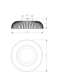 C230757601 SOLVIA LAMPA SUFITOWA CZARNA/BLACK Zuma Line