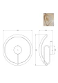 C241249403A VELENNE LAMPA SUFITOWA ZŁOTA/GOLD Zuma Line