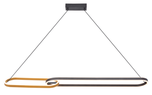 P241145502A RAVON LAMPA WISZĄCA ZŁOTA+CZARNA/GOLD+BLACK Zuma Line