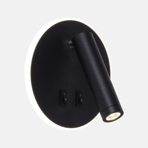 W4107-BK CIRCA KINKIET CZARNY/BLACK Zuma Line