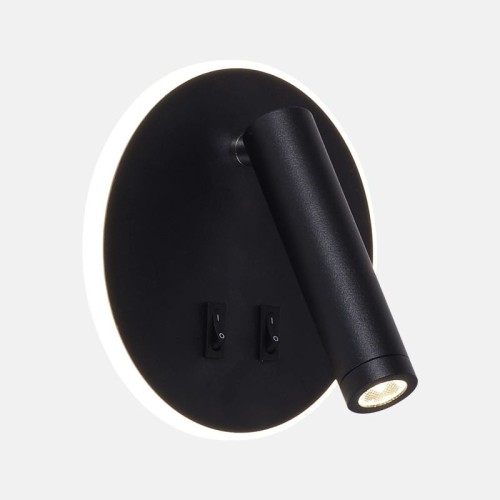 W4107-BK CIRCA KINKIET CZARNY/BLACK Zuma Line