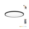 Plafon lampa sufitowa NIVERA okrągła czarna LED 18W 3CCT LX IP54 czujnik ruchu i zmierzchu Kobi