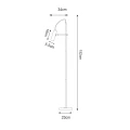 F18014-GU10-BK TENSO LAMPA PODŁOGOWA Zuma Line