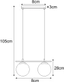 1208 GLOBE LAMPA WISZĄCA CZARNY Zuma Line