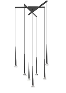 P0603-07C-P7B1  BOSTON LAMPA WISZĄCA CZARNY MAT/MATT BLACK Zuma Line
