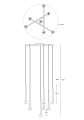 P0603-07C-P7B1  BOSTON LAMPA WISZĄCA CZARNY MAT/MATT BLACK Zuma Line