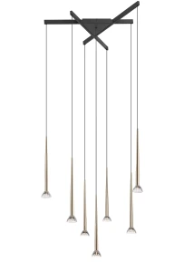 P0603-07C-SDB1 BOSTON LAMPA WISZĄCA CZARNY MAT+ZŁOTO/MATT BLACK+FRENCH GOLD Zuma Line