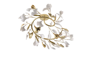 MX2858-6-EGN LEAF LAMPA SUFITOWA ZŁOTA\GOLD Zuma Line