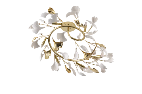 MX2858-6-EGN LEAF LAMPA SUFITOWA ZŁOTA\GOLD Zuma Line