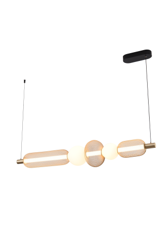 MD2596-5B-3BGT SARR LAMPA WISZĄCA CZARNY MAT+ZŁOTA/MATT BLACK+GOLD Zuma Line
