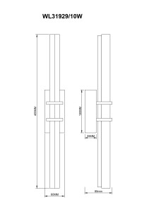 WL31929/10W IGGLY KINKIET ZŁOTY/GOLD Zuma Line