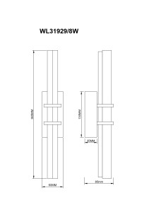 WL31929/8W IGGLY KINKIET ZŁOTY/GOLD Zuma Line