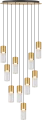DU31909A/50W IGGLY LAMPA WISZĄCA CZARNY MAT+ZŁOTY/MATT BLACK+GOLD Zuma Line