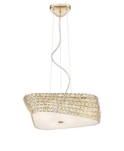 P0286-06M-F7AC BABYLON LAMPA WISZĄCA ZŁOTA/GOLD Zuma Line