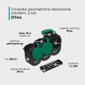 Gniazda elektryczne na pilota, IP44,  zestaw 3 szt. DT44