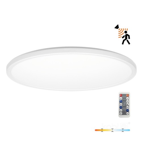 Plafon lampa sufitowa NIVERA okrągła biała LED 32W 3CCT LX IP54 czujnik ruchu i zmierzchu Kobi