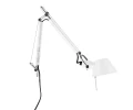 Lampka Biurkowa z imadełkiem Artemide Tolomeo Mini Clamp  biały A005920/A004100