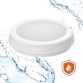 Plafon biały LED 12W wybór barwy IP65 średnica 20cm z czujnikiem ruchu i zmierzchowym Kobi