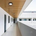 Plafon czarny LED 12W wybór barwy IP65 średnica 20cm z czujnikiem ruchu i zmierzchowym Kobi