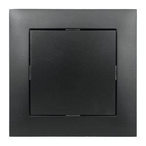 Włącznik pojedynczy z ramką czarny NEXT NXT1006B DPM