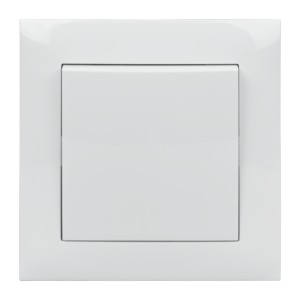 Włącznik pojedynczy z ramką biały NEXT NXT1006W DPM