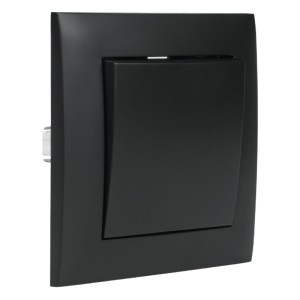Włącznik schodowy z ramką czarny NEXT NXT1007B DPM
