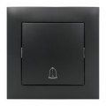 Włącznik dzwonkowy z ramką czarny seria Next NXT1020B DPM