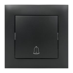 Włącznik dzwonkowy z ramką czarny seria Next NXT1020B DPM