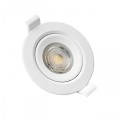Oczko podtynkowe ruchome białe,  pierścień okrągły na GU10 IP20 Spectrum