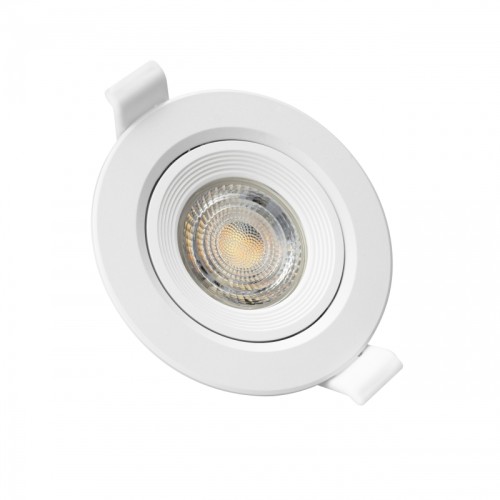 Oczko podtynkowe ruchome białe,  pierścień okrągły na GU10 IP20 Spectrum