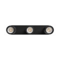 Potrójna lampa sufitowa z ruchomymi reflektorkami, czarna, 3xGU10 Spectrum