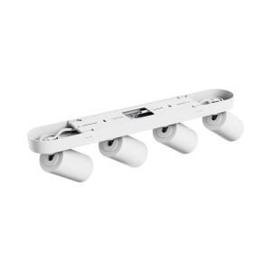 Poczwórna lampa sufitowa z ruchomymi reflektorkami, biała, 4xGU10 Spectrum