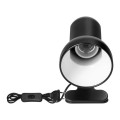 Czarna lampka biurkowa z metalowym klipsem 1xE27 CANARD