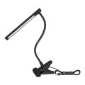 Czarna lampka biurkowa z klipsem LED 5W barwa neutralna 4000K