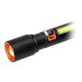 Latarka LED, 270/105lm, 1200mAh, przecinak do pasów, młotek bezpieczeństwa