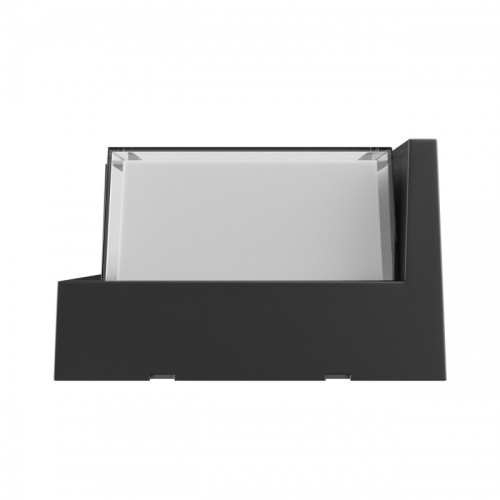 Oprawa LED elewacyjna kwadratowa IP65 10W czarna natynkowa CCT wybór barwy 230V