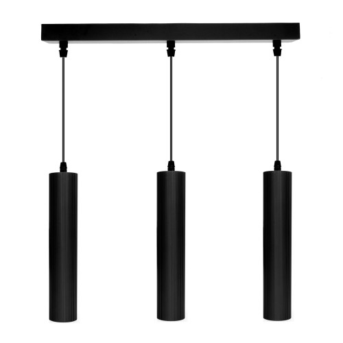 Lampa wisząca 3 x GU10 ESLA  KJ217 czarny - 1648 DomenoLED